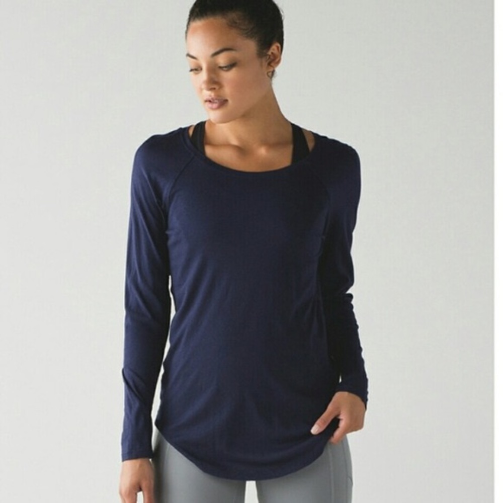 Lululemon Hero Blue Locarno Long Sleeve Tee